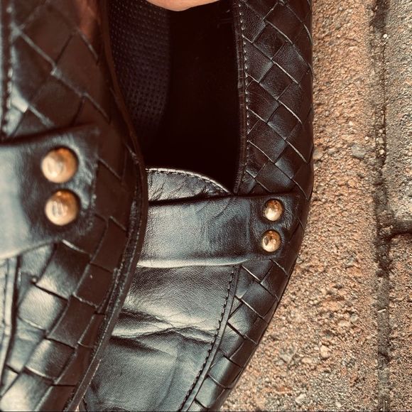 Sesto Meucci Italian loafers basket weave sz 5 - Picture 5 of 9